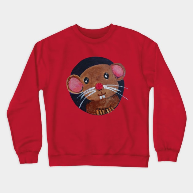 Little mouse Crewneck Sweatshirt by PaintingsbyArlette